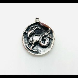 Rare Retired James Avery Sterling Zodiac Capricorn Charm Pendant